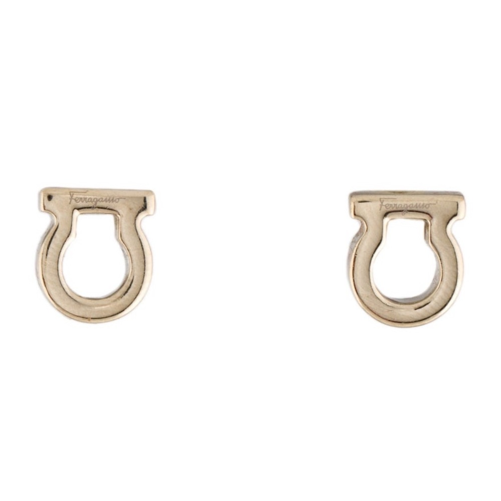 Salvatore Ferragamo Gold Hoop Earrings